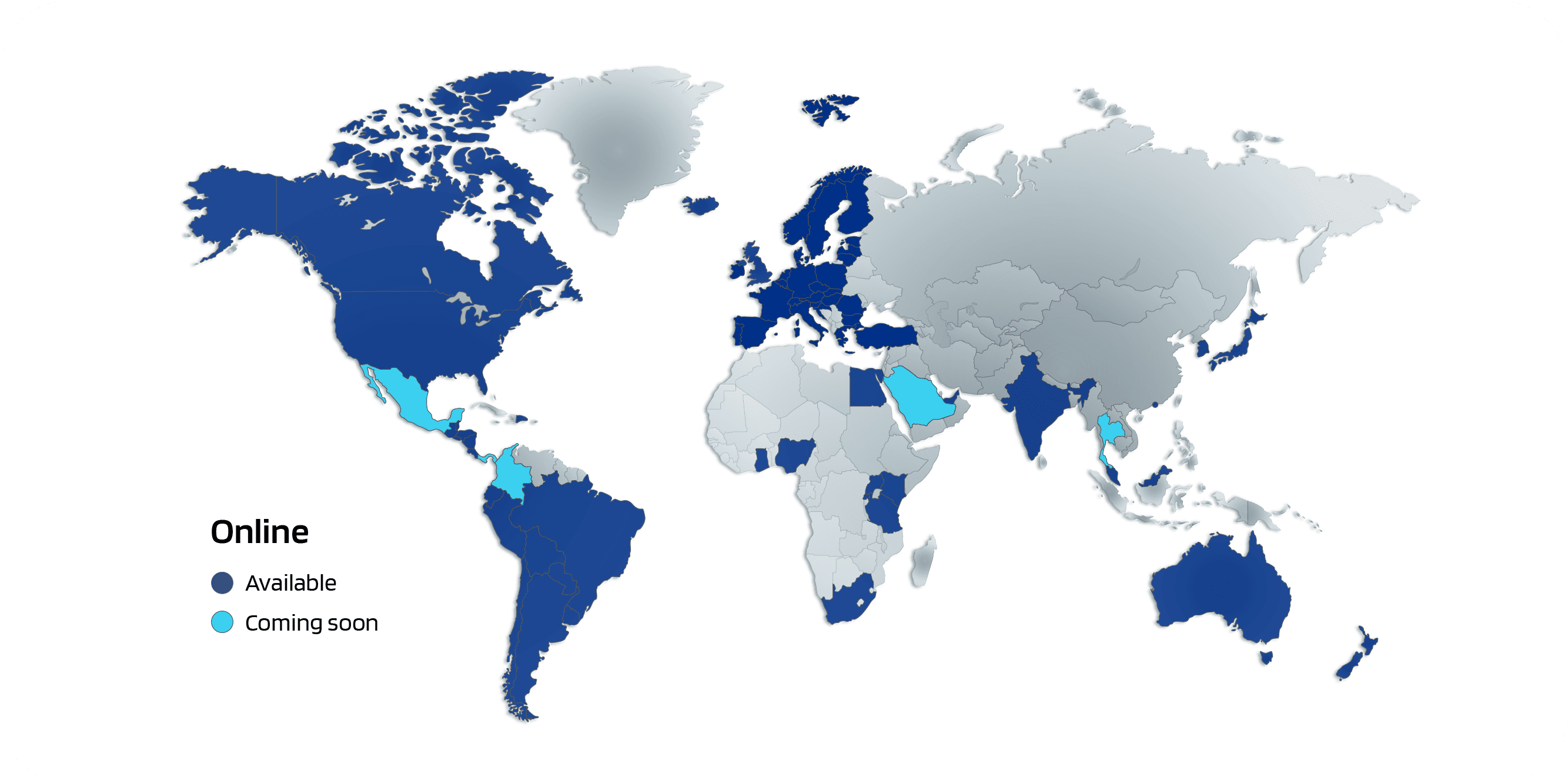 Worldpay domestic acquiring large map